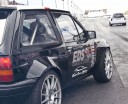 Vauxhall Nova on the Santa Pod strip